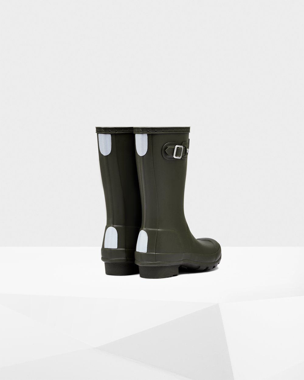 Kids Hunter Original Big | Rain Boots Dark Olive | NZ-50374-QZCK